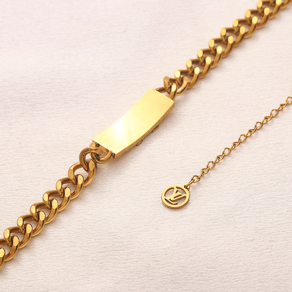 Set Collana Bracciale in Acciaio Inox 304
