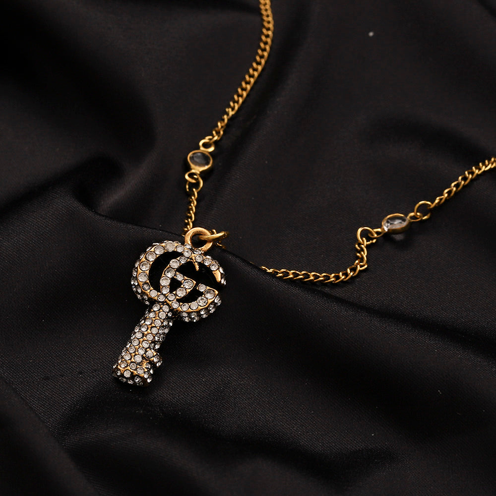 304 Stainless Steel Pave Key Earrings, Bracelet & Necklace Collection