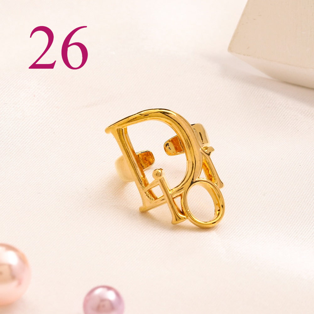 Fashion Open Adjustable Ring Collection、Rings Collection L*V Series、D*or Series、Y*L Series