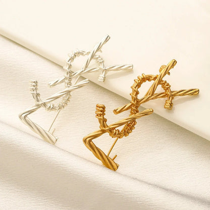 Alloy Steel Stamped Brooch,Brooches Collection、Y*L Series