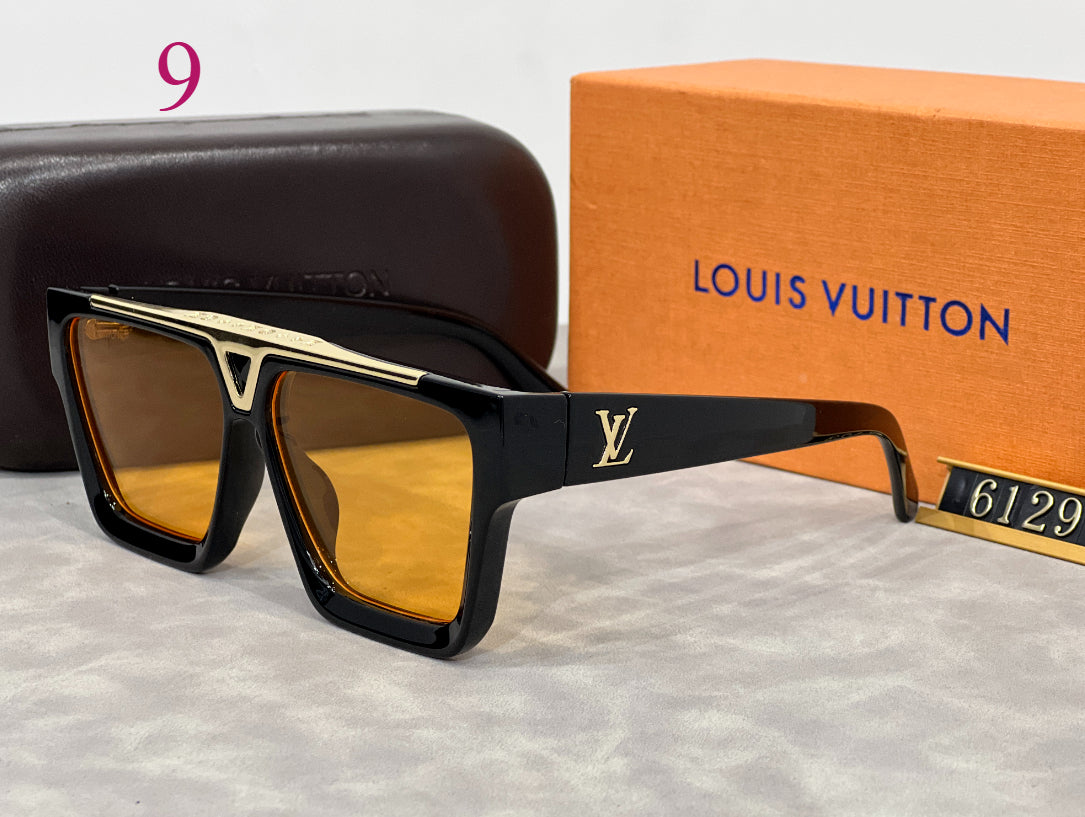 Bold Square Sunglasses with Metal Bridge Accent