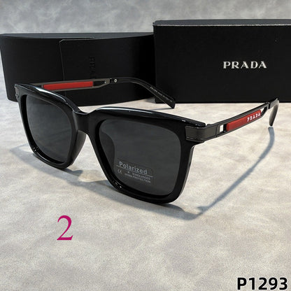Bold Rectangular Sunglasses with Straight Browline