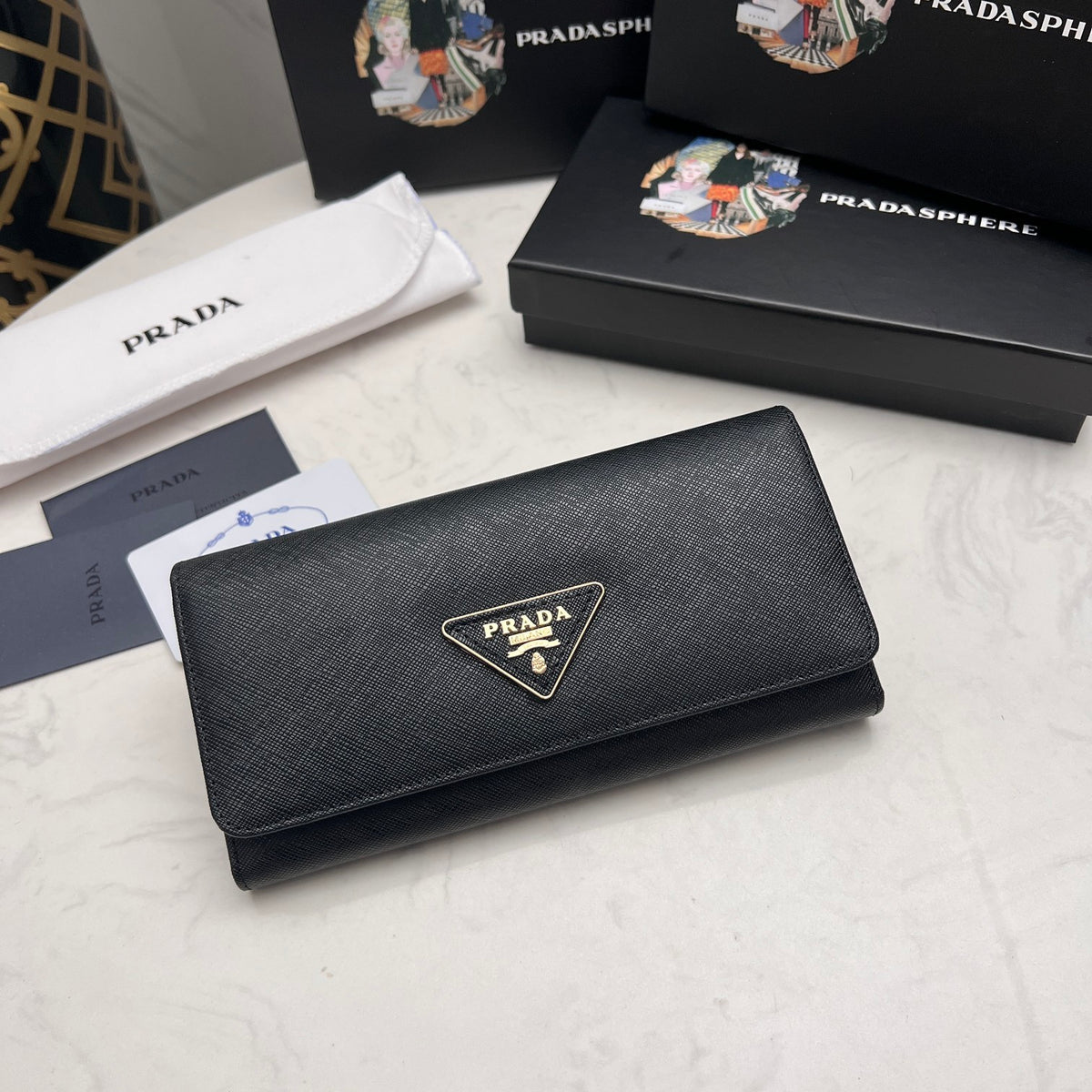 Luxury‑Inspired Trendy Wallets 032  Pr*da Series、Fashion Bags