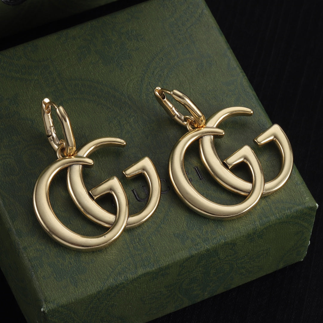 Oversized Interlocking-G Drop Earrings