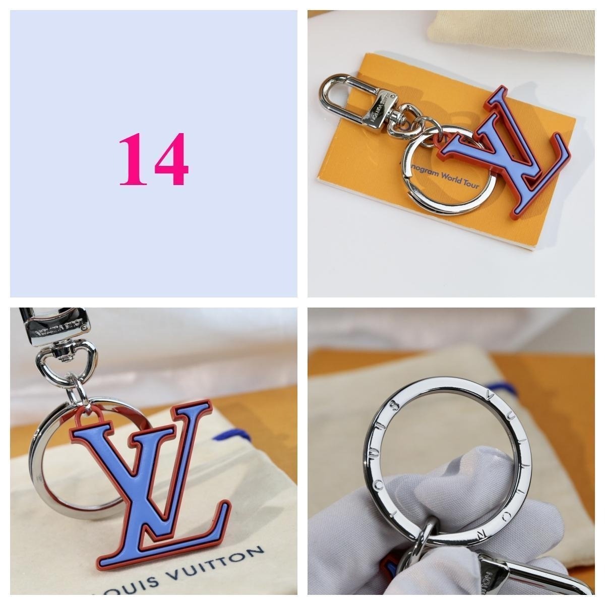 Premium Fashion Keychain Stylish Accessory、L*V Series、𝐊𝐞𝐲𝐜𝐡𝐚𝐢𝐧𝐬 & 𝐊𝐞𝐲 𝐑𝐢𝐧𝐠𝐬（𝐇）