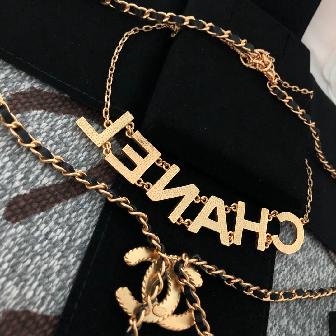 Layered Floral Necklace with Pearl-Look Tassels