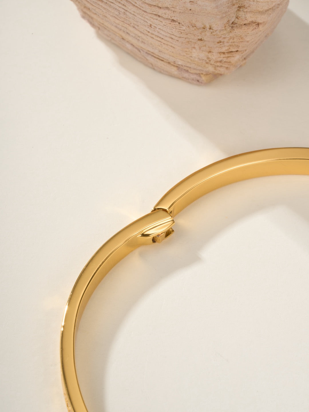Pave Screw-Detail Bangle Bracelet