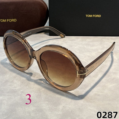 Round Statement Sunglasses with Keyhole Bridge