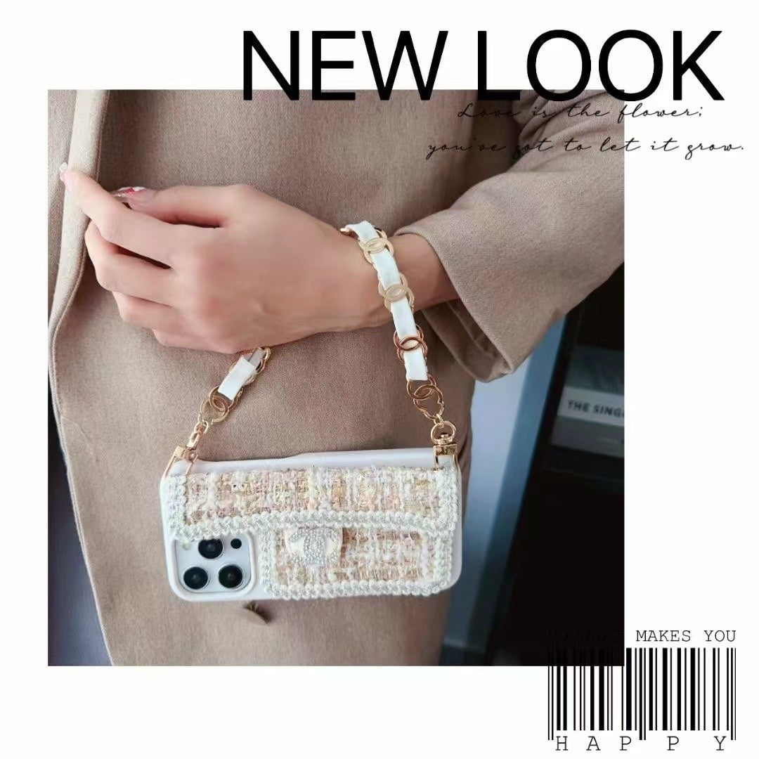 Fashion Aesthetic Shock Absorbing Protective Phone Case CH*NEL Series、Fashion Phone Case