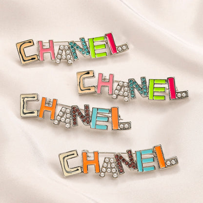 Alloy Stamped Logo Brooch,Brooches Collection、CH*NEL Series