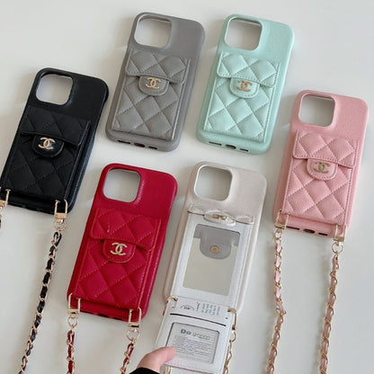 Fashion Aesthetic Shock Absorbing Protective Phone Case CH*NEL Series、Fashion Phone Case