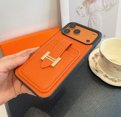 Fashion Aesthetic Shock Absorbing Protective Phone Case  He*mes Series、Fashion Phone Case