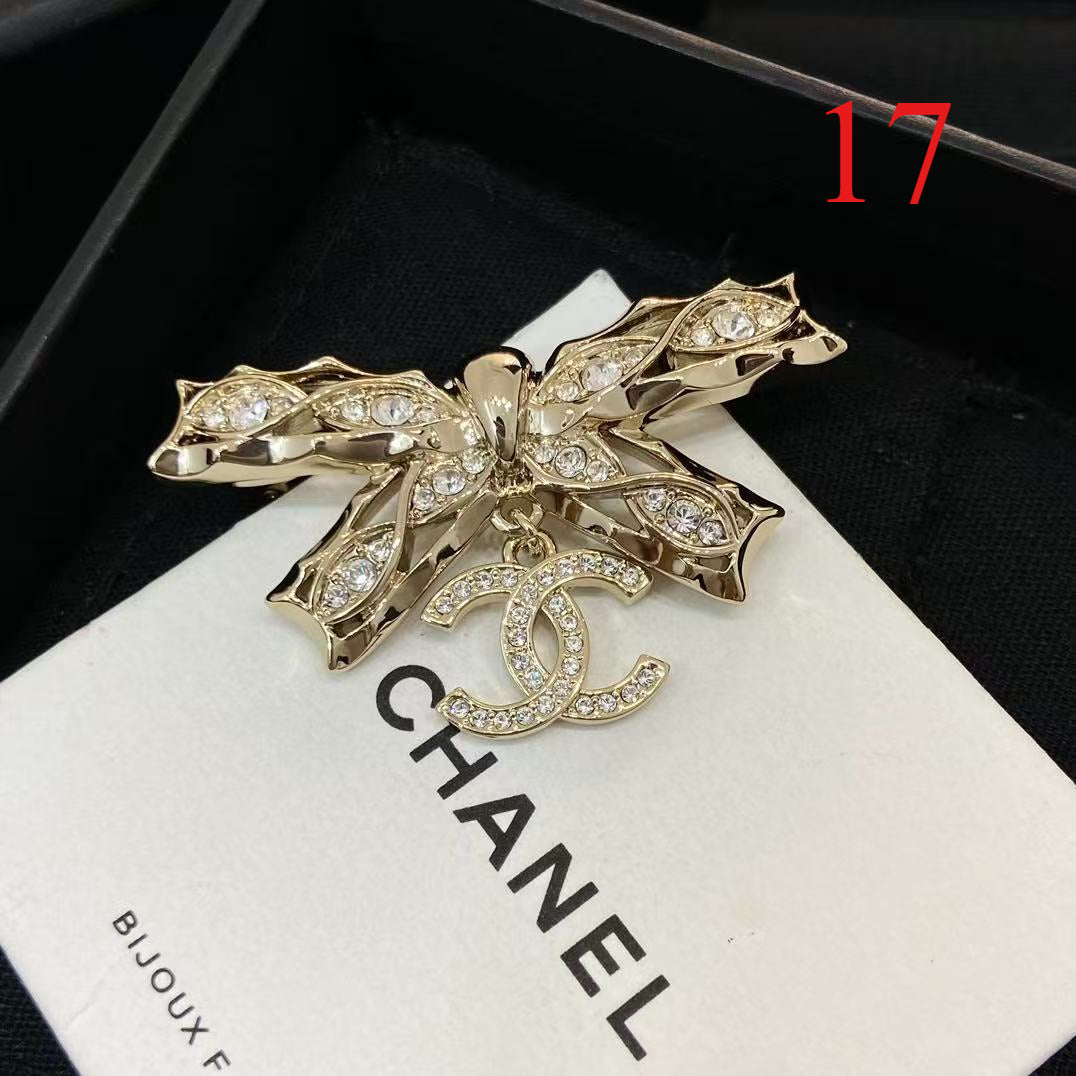 Alloy Stamped Logo Brooch,Brooches Collection、CH*NEL Series