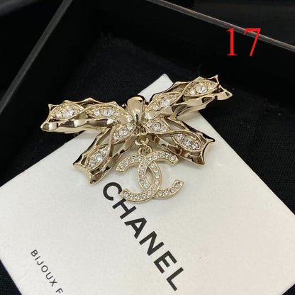 Alloy Stamped Logo Brooch,Brooches Collection、CH*NEL Series