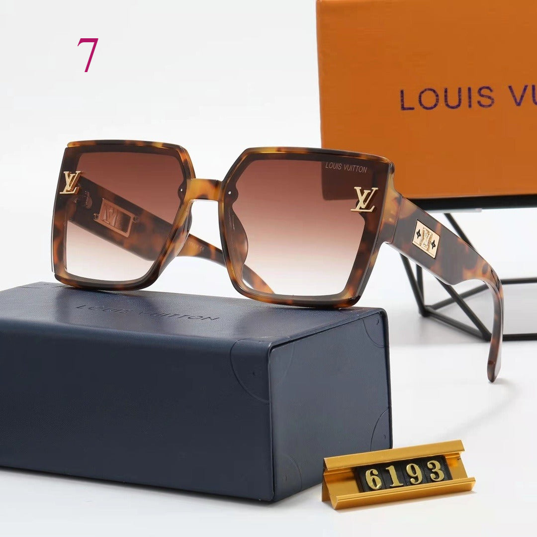 Oversized Flat-Top Square Sunglasses