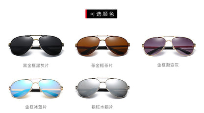 Teardrop Aviator Sunglasses with Decorative Temples