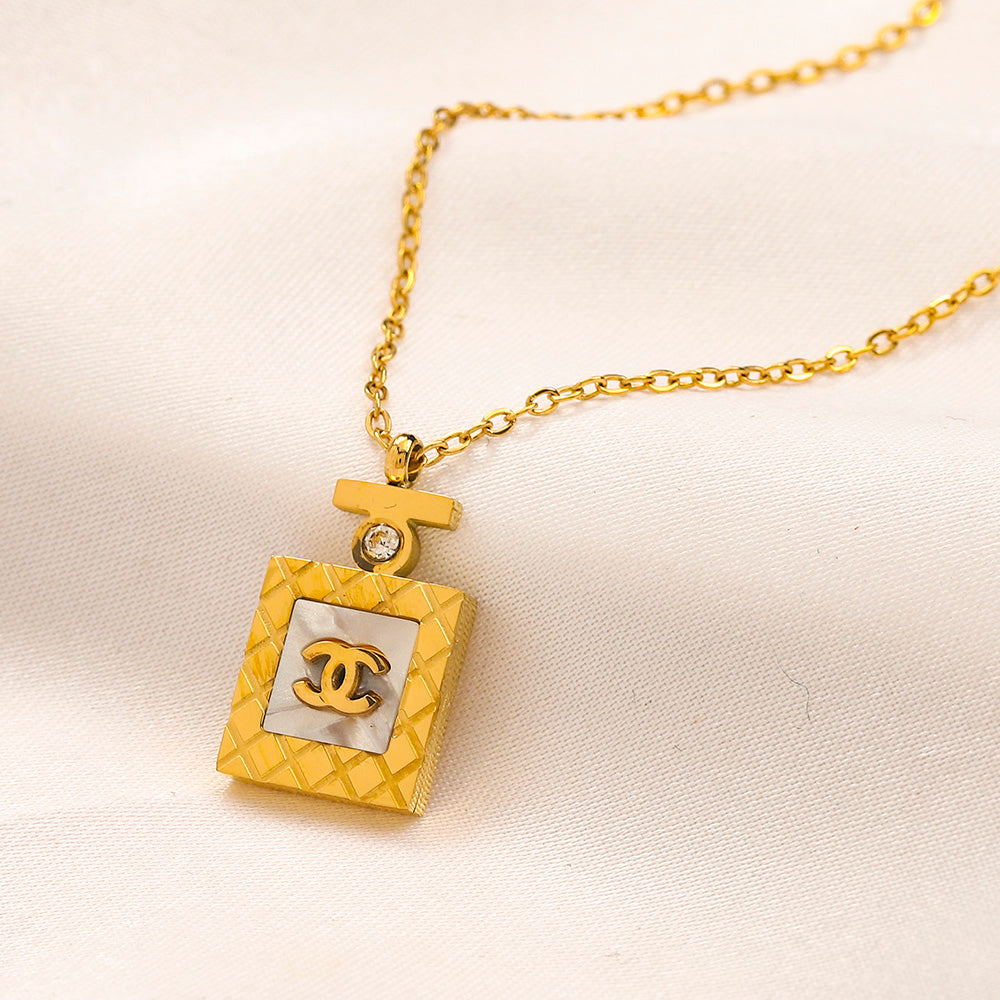 Set collana e orecchini in acciaio inossidabile 304
