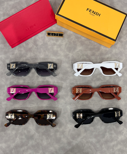 Slim Aviator Sunglasses with Thick Browline
