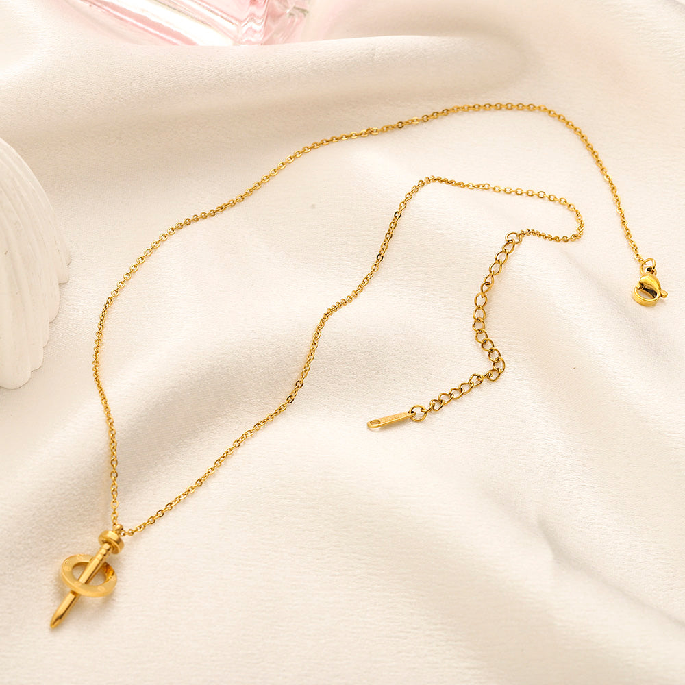 Set collana e orecchini in acciaio inossidabile 304