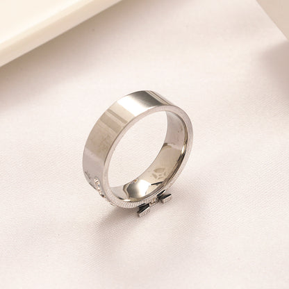 Copper Zirconium Real Gold Plated Ring,Rings Collection、L*V  Series
