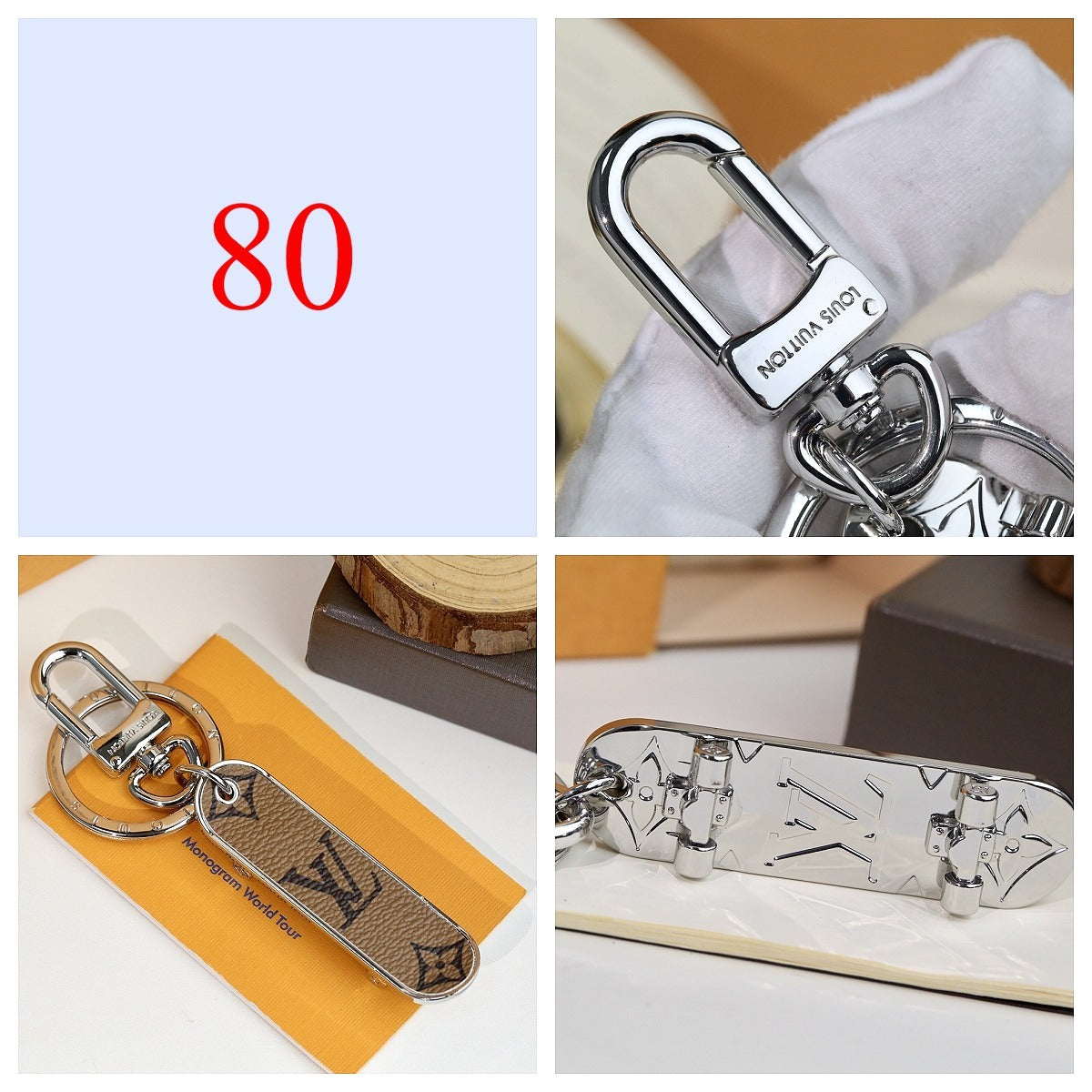 Premium Fashion Keychain Stylish Accessory、L*V Series、𝐊𝐞𝐲𝐜𝐡𝐚𝐢𝐧𝐬 & 𝐊𝐞𝐲 𝐑𝐢𝐧𝐠𝐬（𝐇）