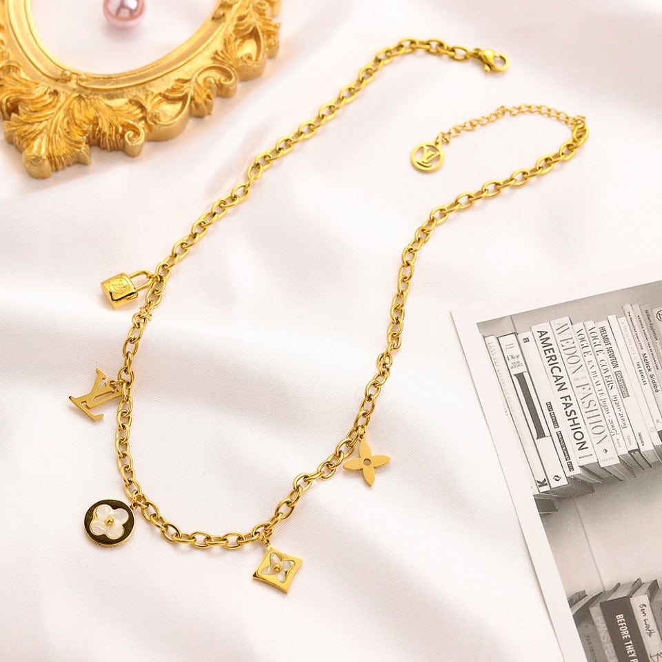 304er Edelstahl Armband-Halsketten-Set