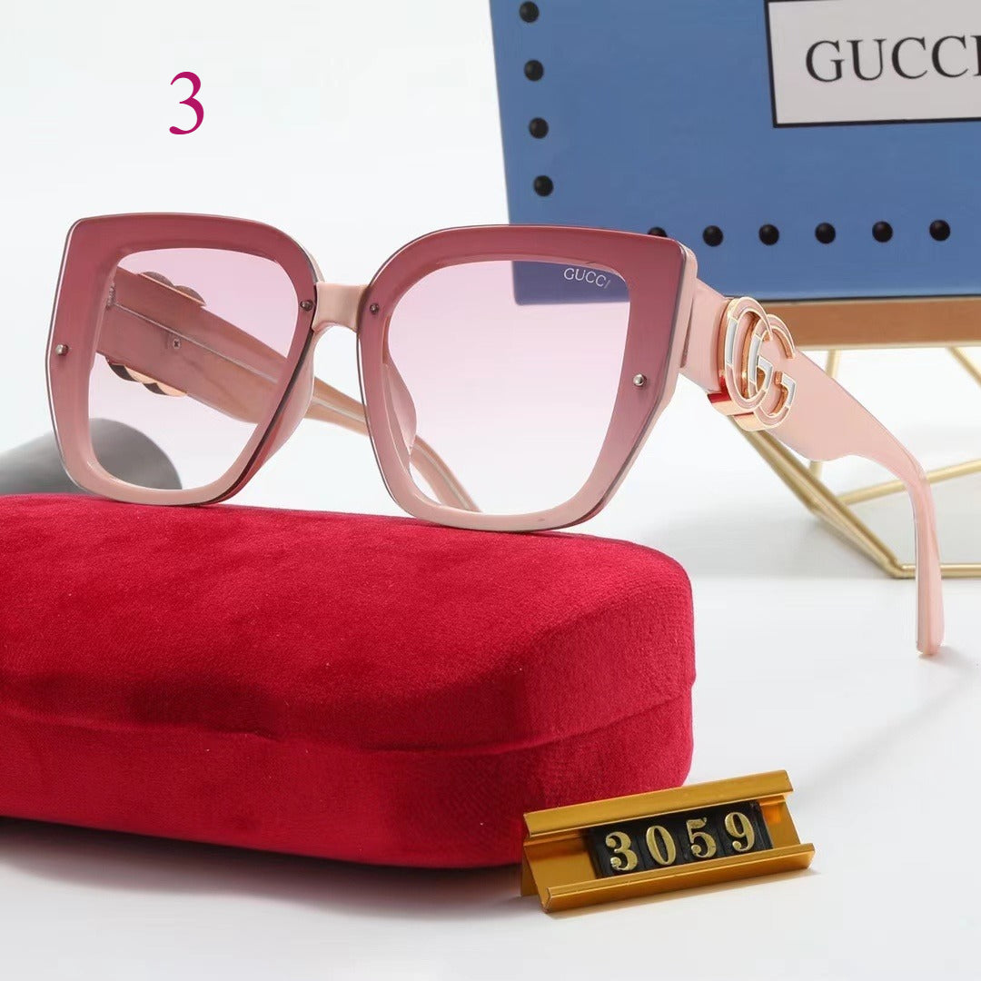 Oversized Soft-Square Sunglasses with Broad Frames