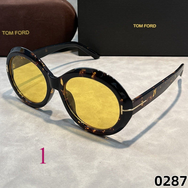 Round Statement Sunglasses with Keyhole Bridge