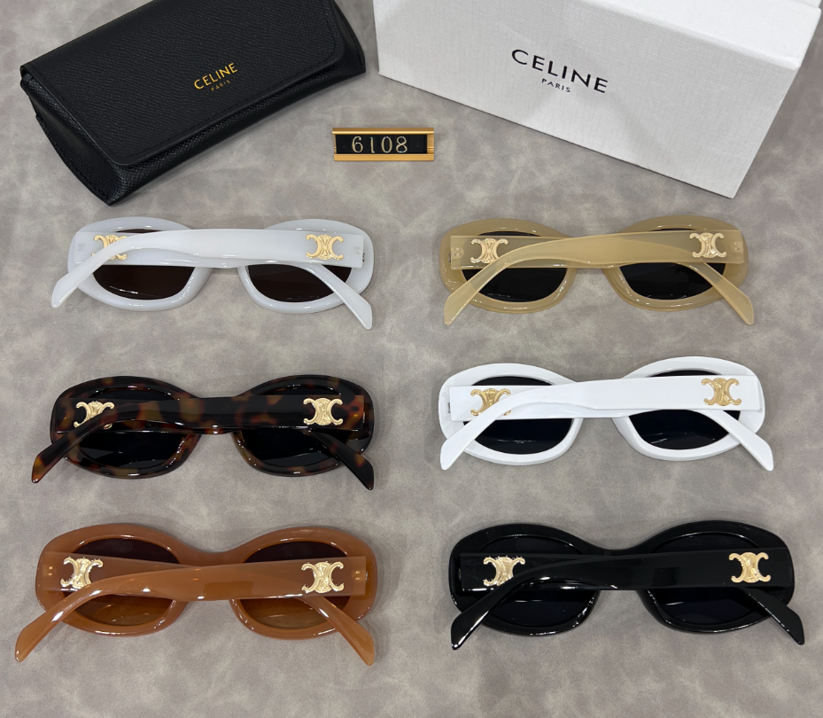 Retro Oval Thick Frame Sunglasses