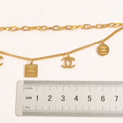 304 Stainless Steel Mixed Charm Chain Bracelet