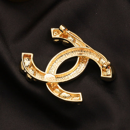 Alloy Steel Stamped Logo Brooch,Brooches Collection、CH*NEL Series