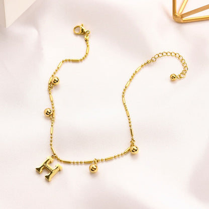 304 Stainless Steel Anklet,He*mes  Series、Anklet Collection