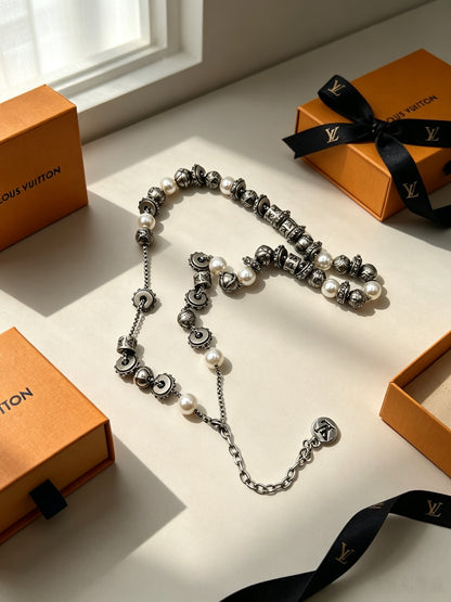 Spike-Drop Chunky Chain Necklace