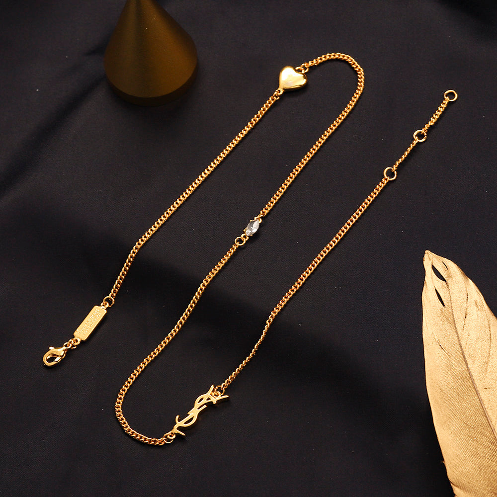 Set di orecchini, bracciale e collana in acciaio inossidabile 304