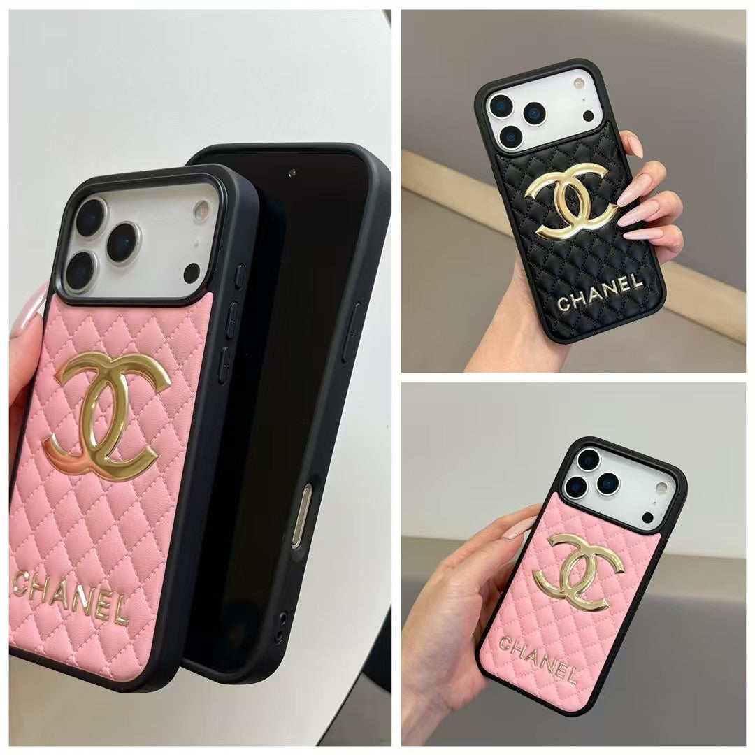 Fashion Aesthetic Shock Absorbing Protective Phone Case  CH*NEL Series、Fashion Phone Case
