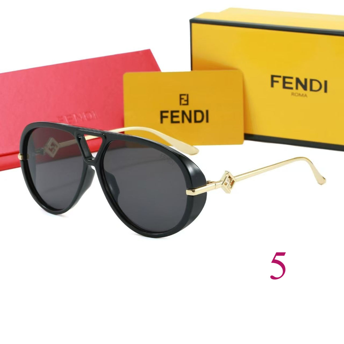 Teardrop Aviator Sunglasses with Openwork Metal Temples