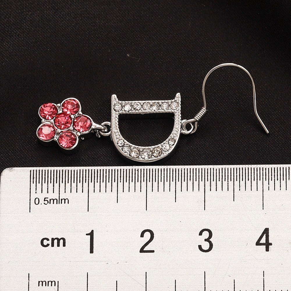 Set di orecchini, bracciale e collana in lega con logo stampato