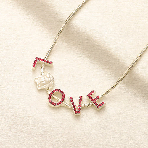 304 Stainless Steel Heart & Letter Charm Bracelet & Necklace - Individual or Set