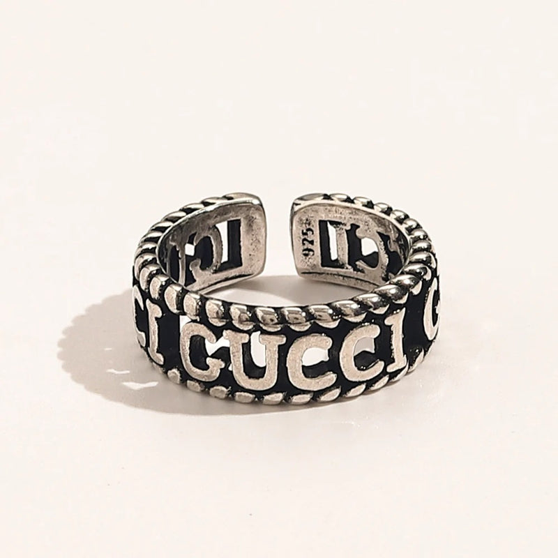 Copper Zirconium Real Gold Plated Ring,GU*CI Series、Rings Collection