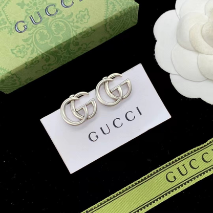 Polished Double-G Stud Earrings