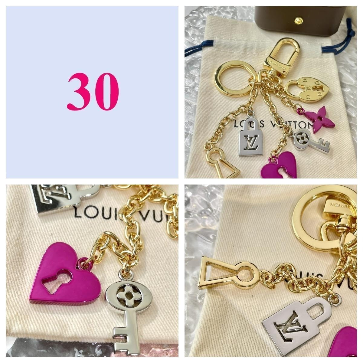 Premium Fashion Keychain Stylish Accessory、L*V Series、𝐊𝐞𝐲𝐜𝐡𝐚𝐢𝐧𝐬 & 𝐊𝐞𝐲 𝐑𝐢𝐧𝐠𝐬（𝐇）