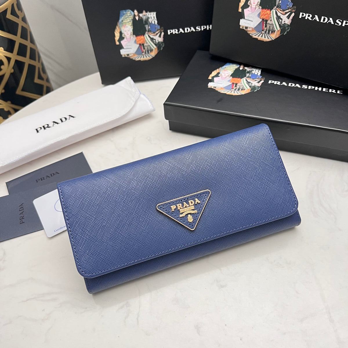 Luxury‑Inspired Trendy Wallets 032  Pr*da Series、Fashion Bags