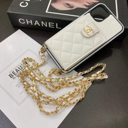 Fashion Aesthetic Shock Absorbing Protective Phone Case CH*NEL Series、Fashion Phone Case