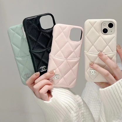 Fashion Aesthetic Shock Absorbing Protective Phone Case CH*NEL Series、Fashion Phone Case