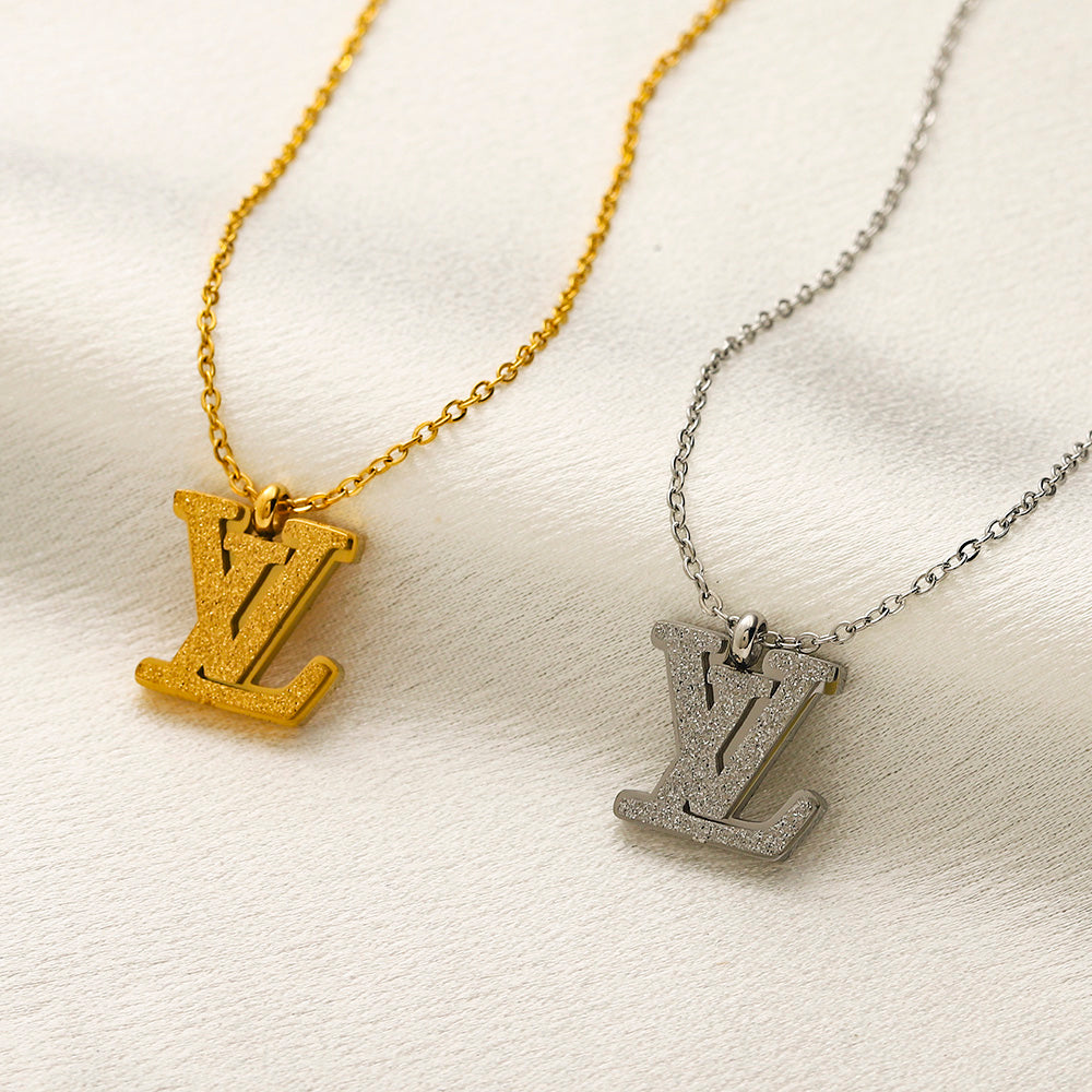 Set collana e orecchini in acciaio inossidabile 304