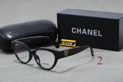 Round Logo-Temple Glasses - Clear and Tinted Lens Options