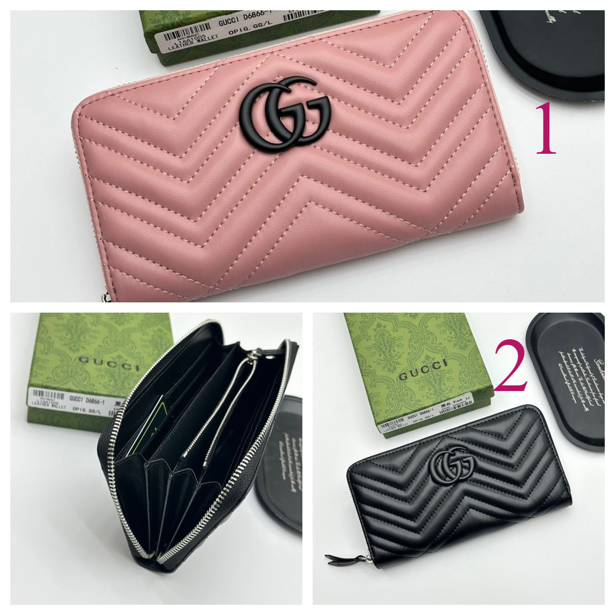 Luxury‑Inspired Trendy Wallets 011 GU*CI Series、Fashion Bags