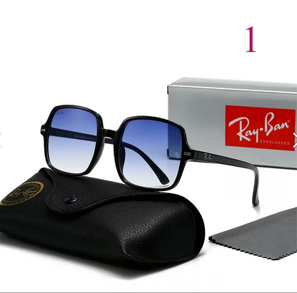 Square Navigator Sunglasses with Slim Double Bridge