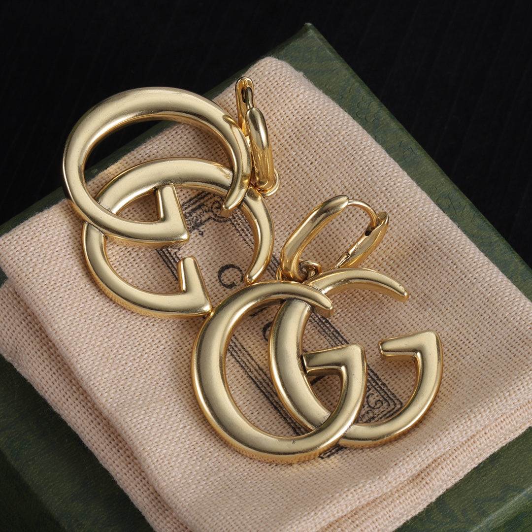 Oversized Interlocking-G Drop Earrings