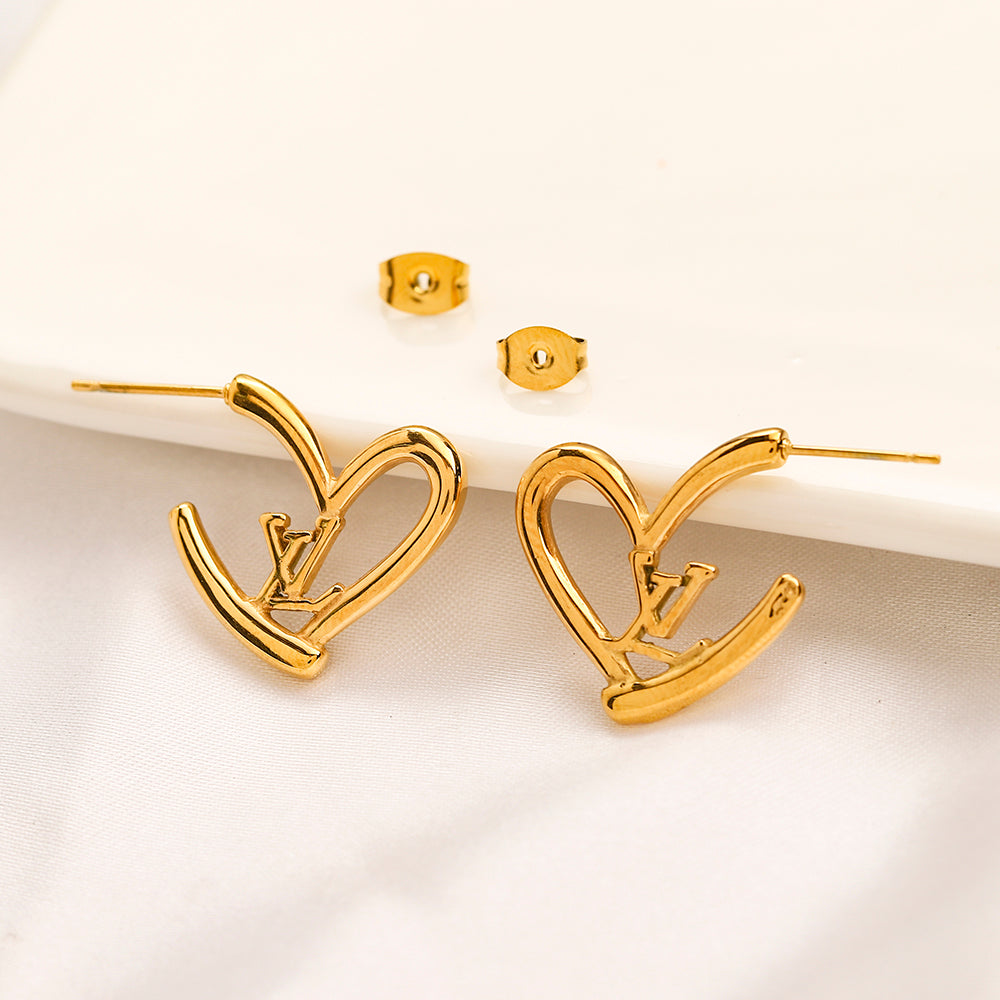 304 Stainless Steel Earring,Earrings Collection、L*V   Series